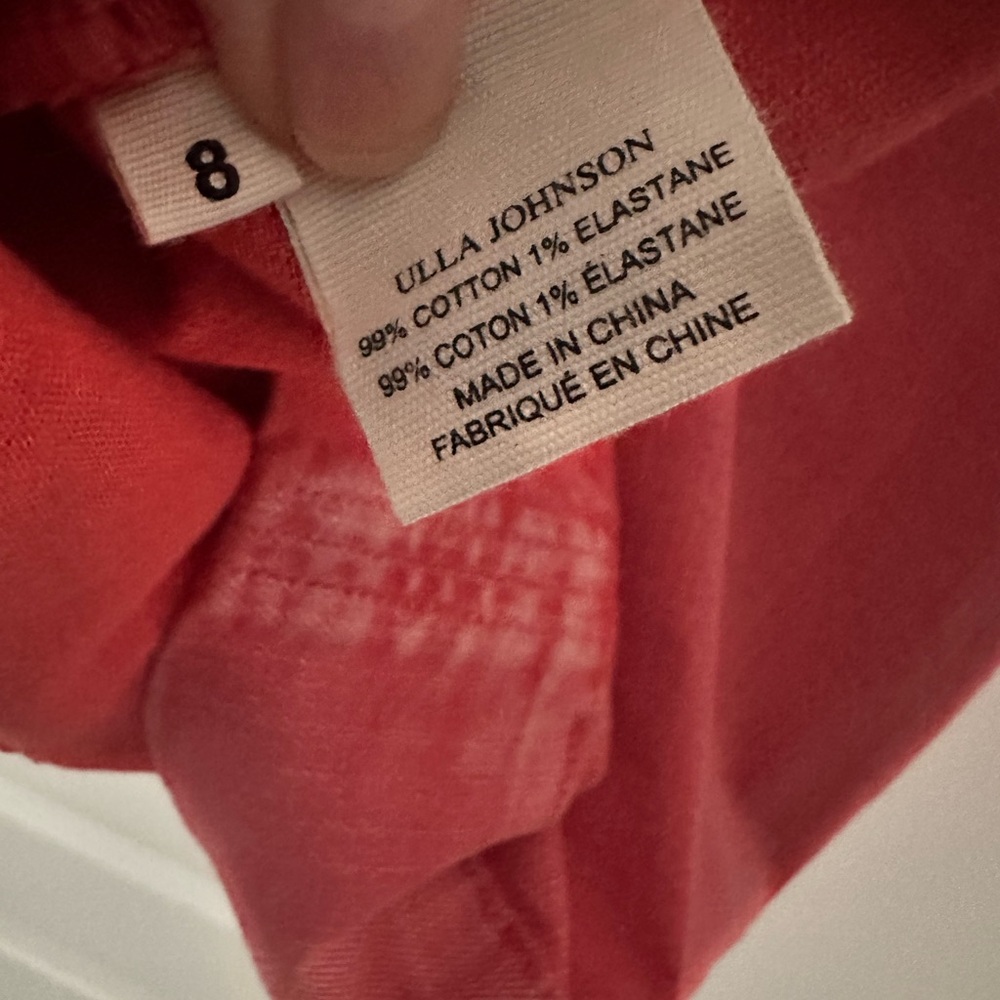 Ulla Johnson Mona coral soft Jean dress 8 - Picture 8 of 8